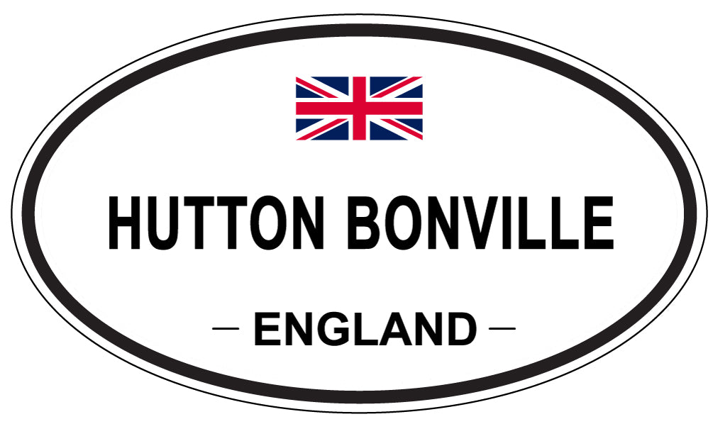 HUTTON BONVILLE, England - Oval Magnet