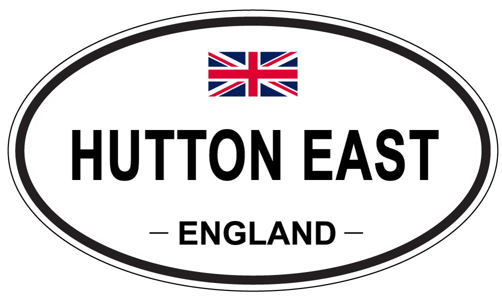 HUTTON EAST, England - Oval Magnet
