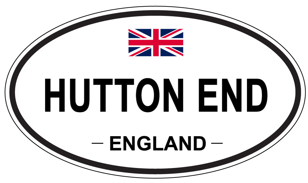 HUTTON END, England - Oval Magnet