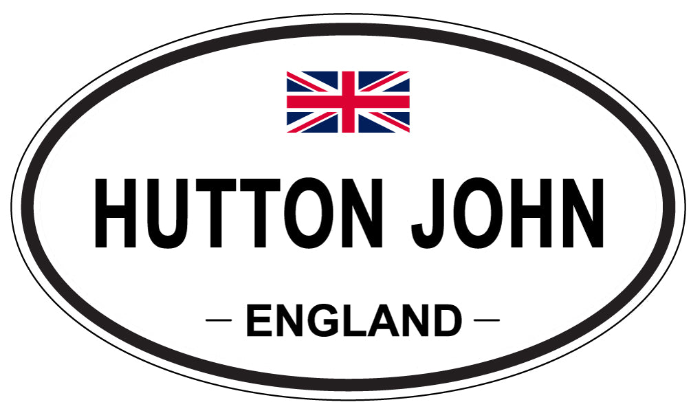HUTTON JOHN, ENGLAND - Oval Sticker