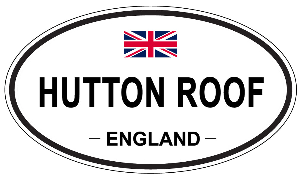 HUTTON ROOF, ENGLAND - Oval Sticker
