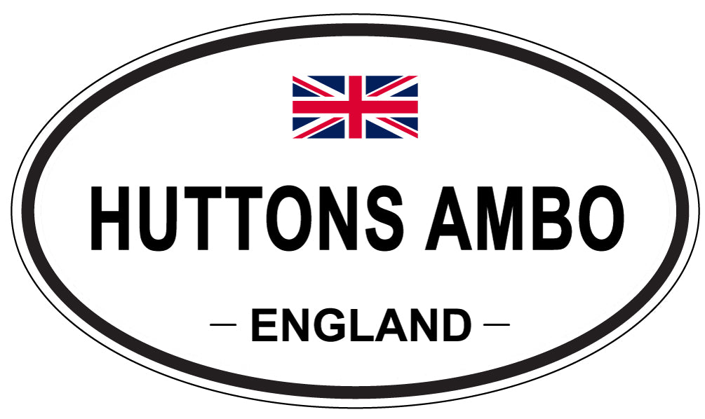 HUTTONS AMBO, England - Oval Magnet