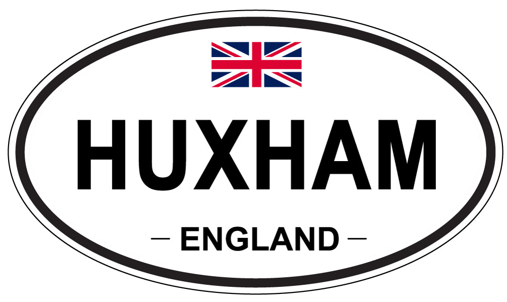 HUXHAM, ENGLAND - Oval Sticker
