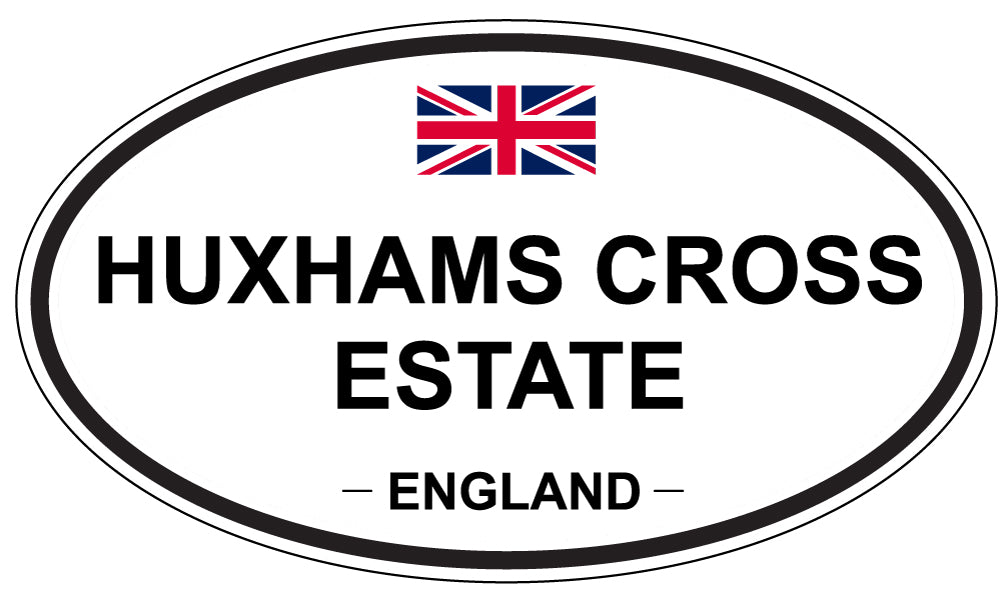 HUXHAMS CROSS ESTATE, ENGLAND - Oval Sticker