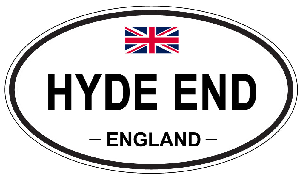 HYDE END, ENGLAND - Oval Sticker