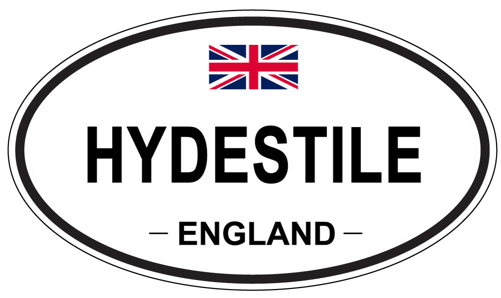 HYDESTILE, ENGLAND - Oval Sticker