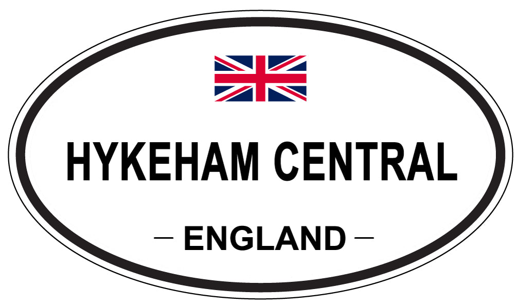 HYKEHAM CENTRAL, ENGLAND - Oval Sticker