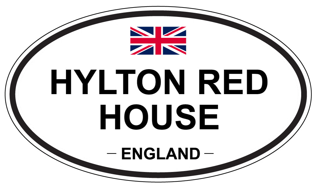 HYLTON RED HOUSE, England - Oval Magnet