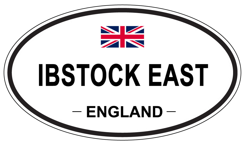 IBSTOCK EAST, ENGLAND - Oval Sticker