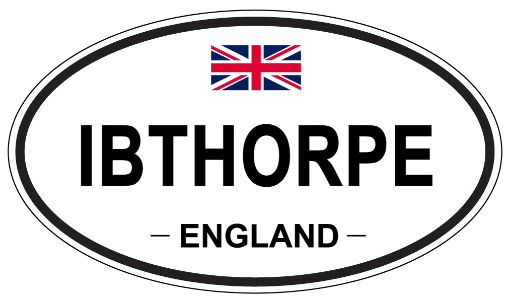 IBTHORPE, ENGLAND - Oval Sticker
