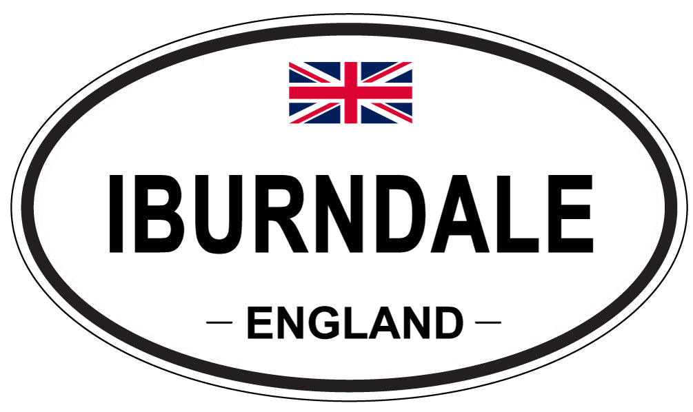 IBURNDALE, ENGLAND - Oval Sticker