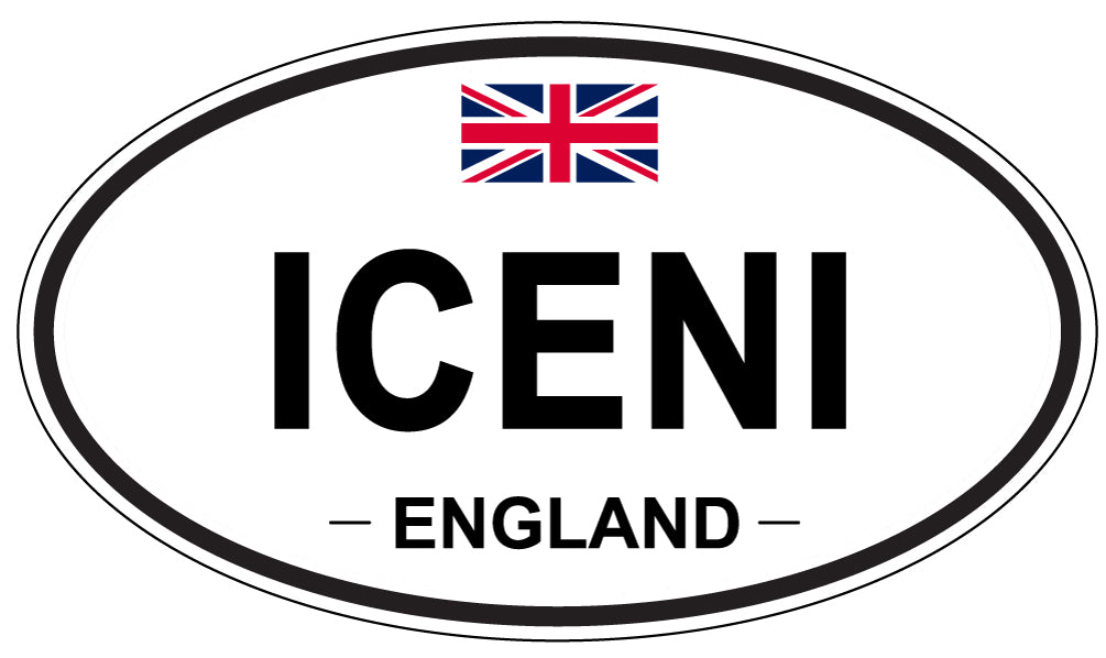 ICENI, England - Oval Magnet