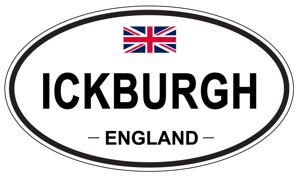 ICKBURGH, England - Oval Magnet