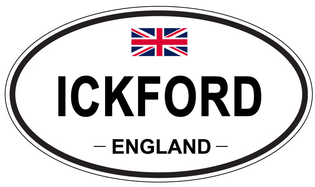 ICKFORD, ENGLAND - Oval Sticker
