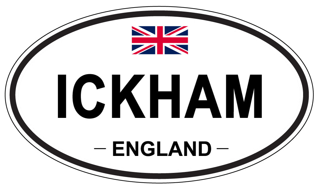 ICKHAM, England - Oval Magnet