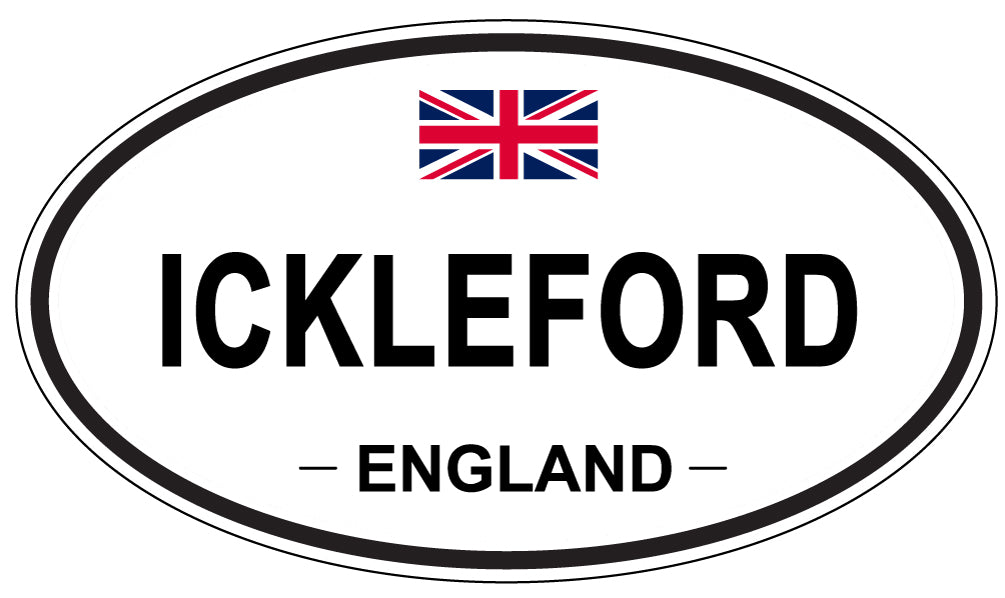 ICKLEFORD, ENGLAND - Oval Sticker