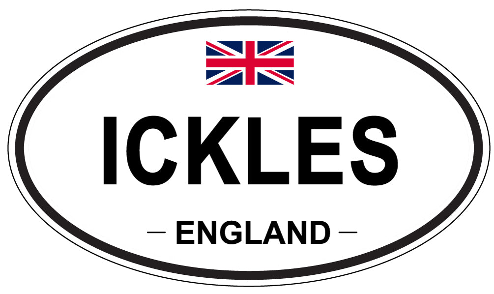 ICKLES, England - Oval Magnet