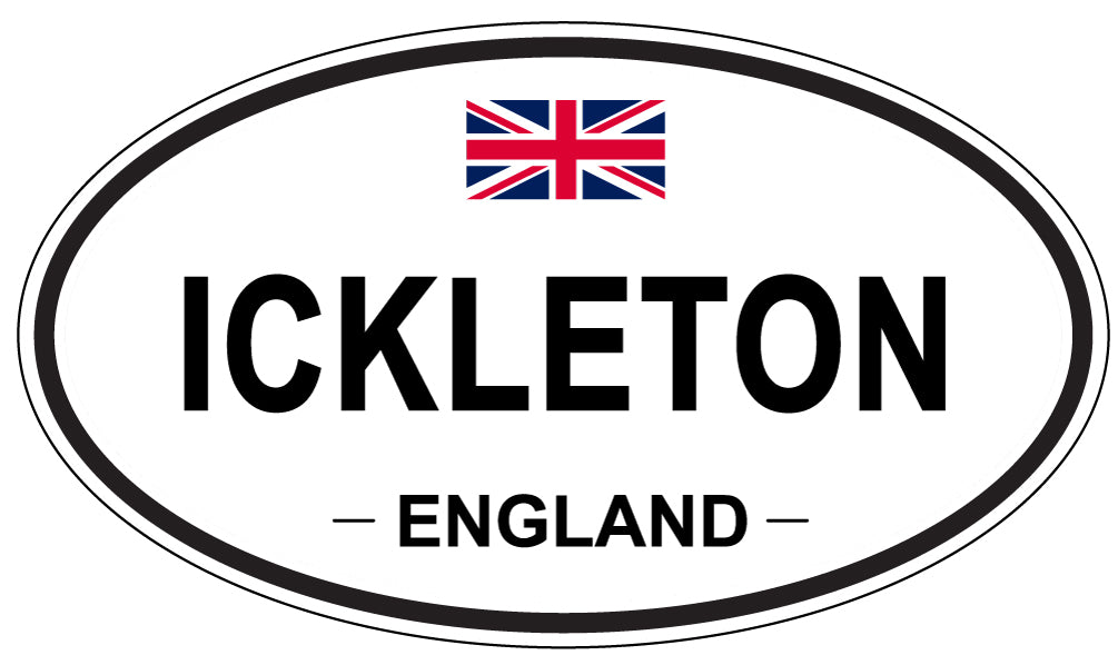 ICKLETON, England - Oval Magnet