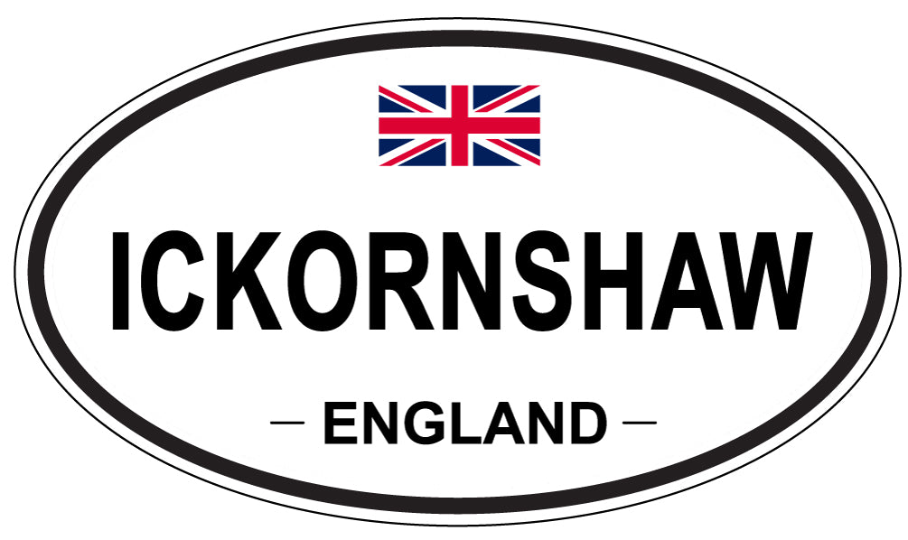 ICKORNSHAW, England - Oval Magnet