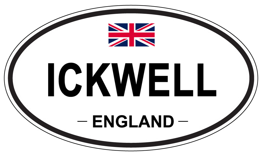 ICKWELL, England - Oval Magnet