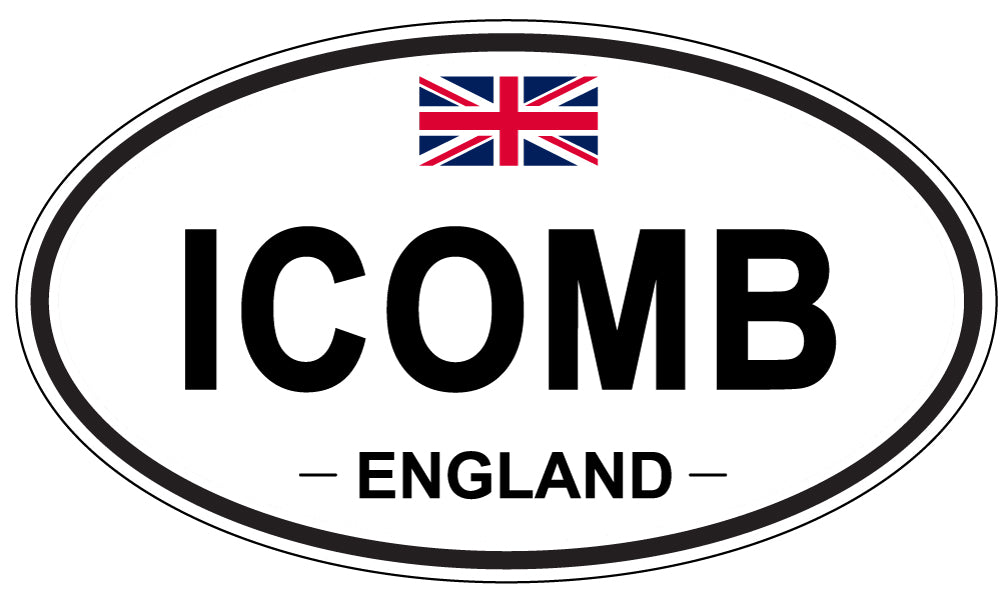 ICOMB, ENGLAND - Oval Sticker