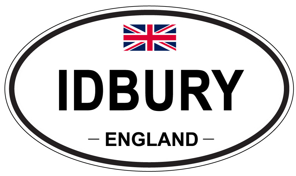 IDBURY, ENGLAND - Oval Sticker