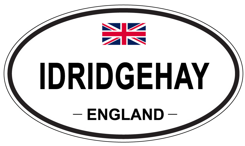 IDRIDGEHAY, England - Oval Magnet