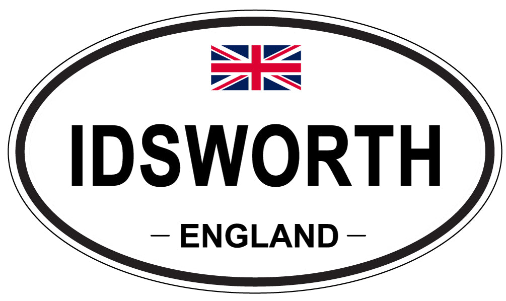IDSWORTH, ENGLAND - Oval Sticker