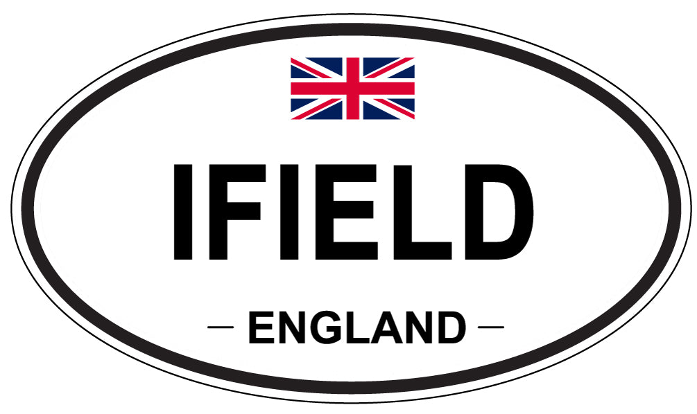 IFIELD, ENGLAND - Oval Sticker
