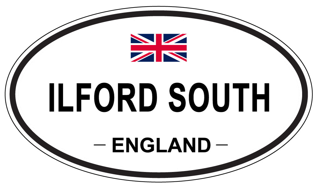 ILFORD SOUTH, ENGLAND - Oval Sticker