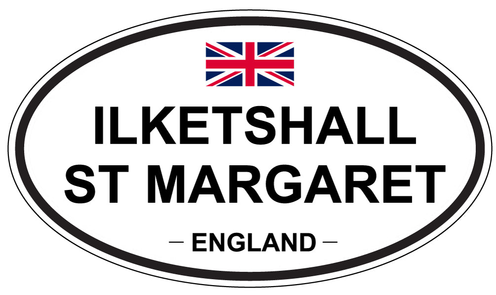 ILKETSHALL ST MARGARET, England - Oval Magnet