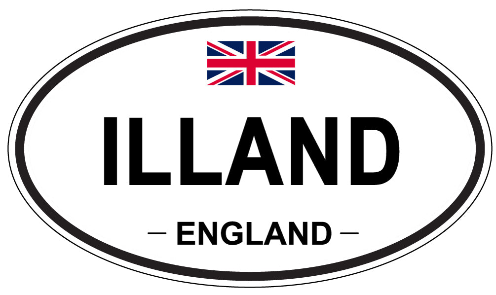 ILLAND, England - Oval Magnet