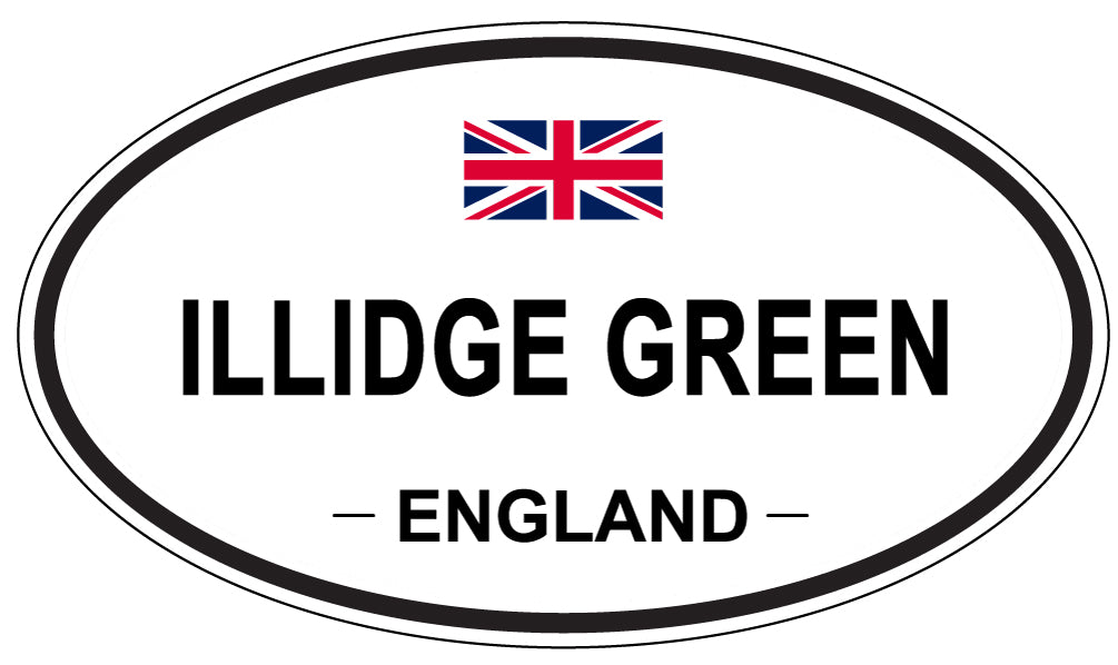 ILLIDGE GREEN, England - Oval Magnet