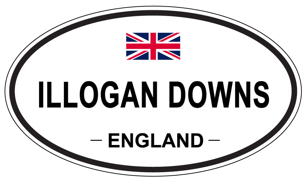 ILLOGAN DOWNS, ENGLAND - Oval Sticker