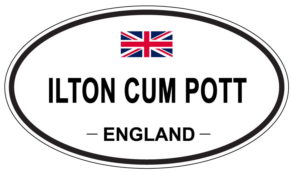 ILTON CUM POTT, England - Oval Magnet
