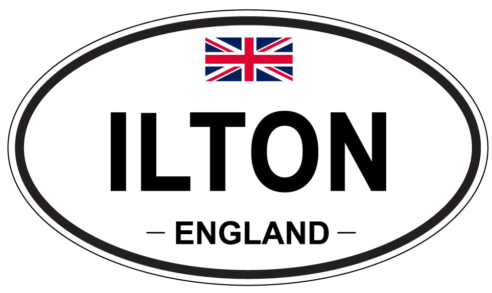 ILTON, ENGLAND - Oval Sticker