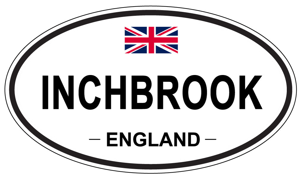 INCHBROOK, England - Oval Magnet