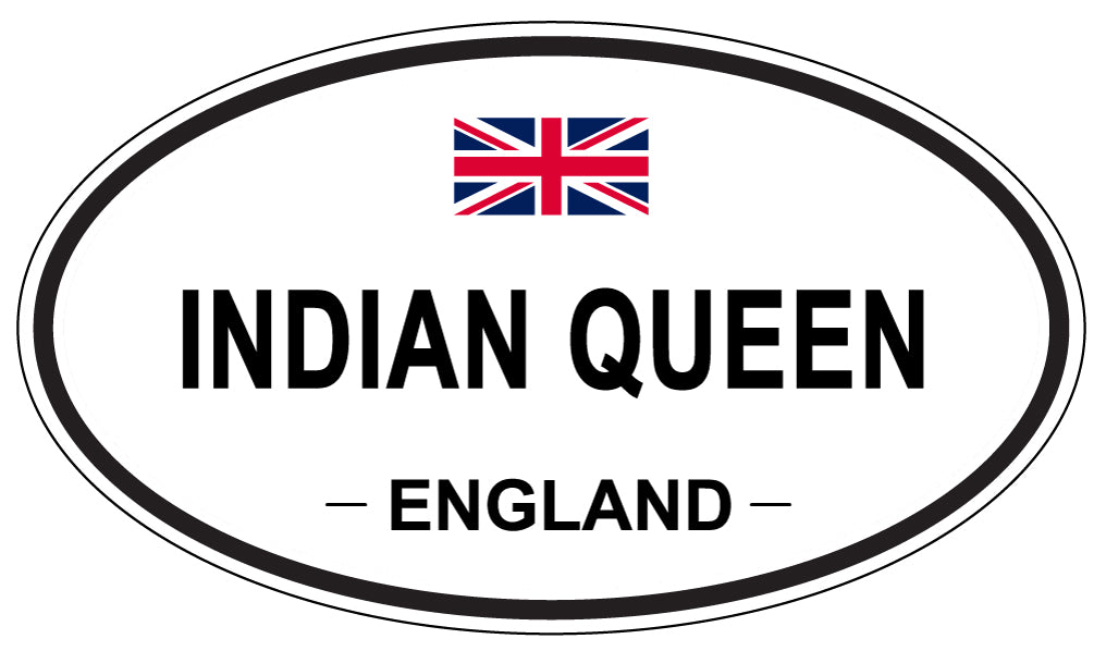 INDIAN QUEEN, England - Oval Magnet