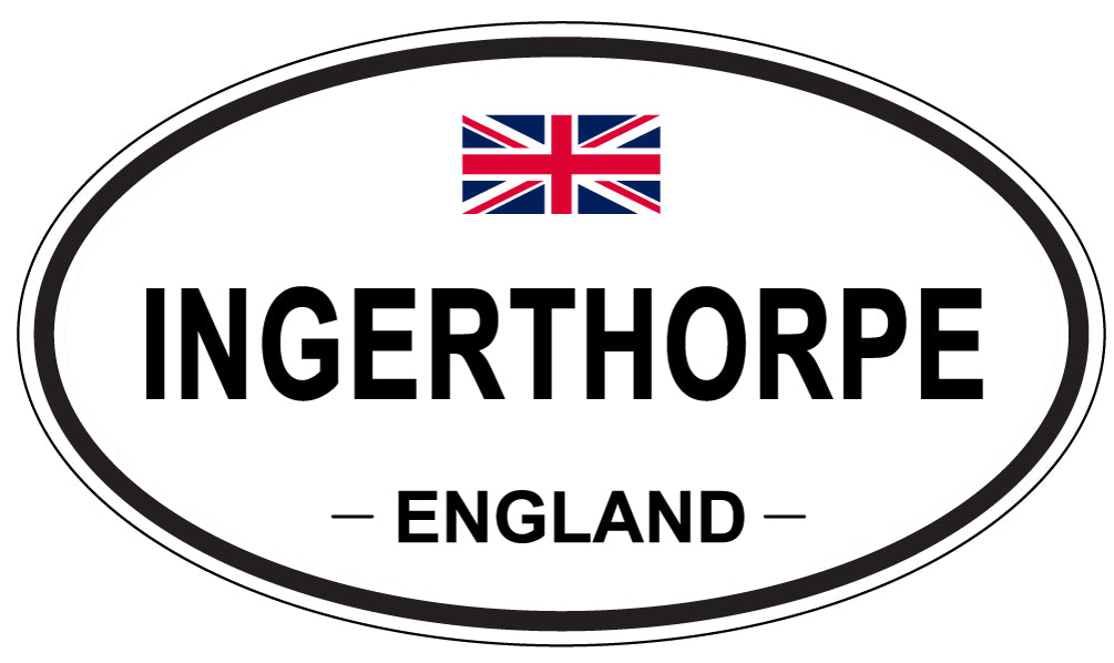 INGERTHORPE, ENGLAND - Oval Sticker