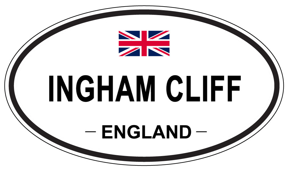 INGHAM CLIFF, England - Oval Magnet
