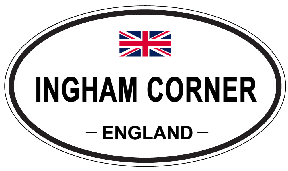 INGHAM CORNER, ENGLAND - Oval Sticker