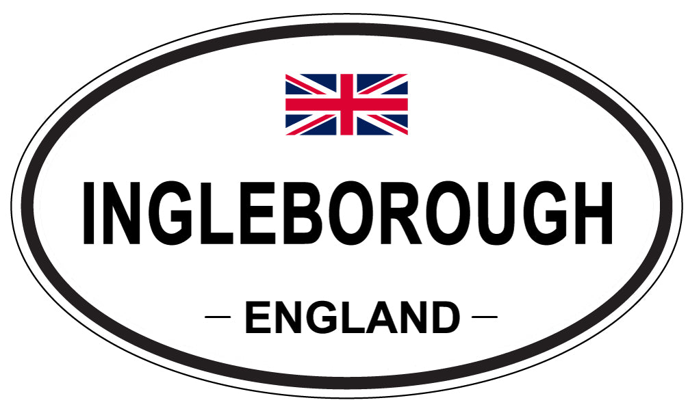 INGLEBOROUGH, ENGLAND - Oval Sticker