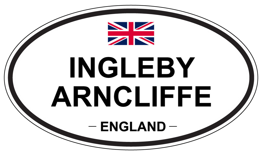INGLEBY ARNCLIFFE, England - Oval Magnet