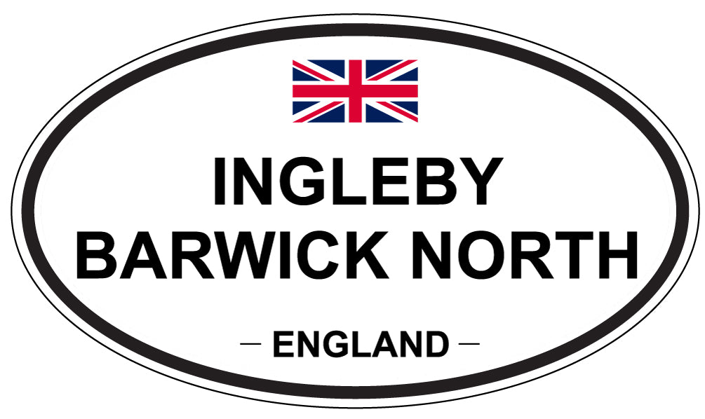 INGLEBY BARWICK NORTH, England - Oval Magnet