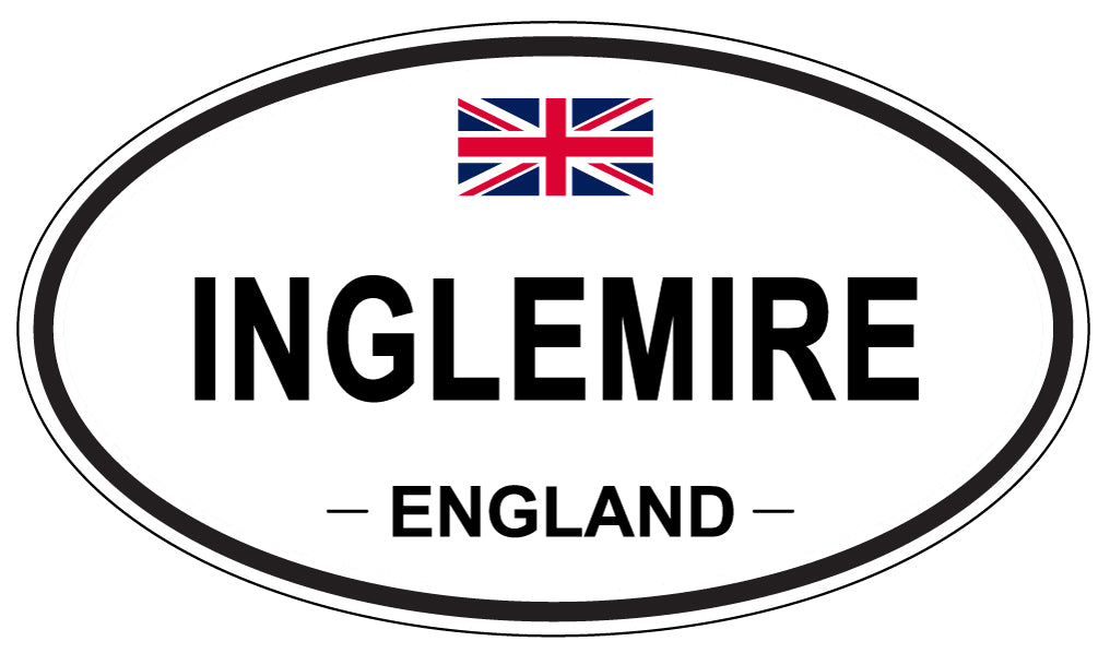 INGLEMIRE, ENGLAND - Oval Sticker