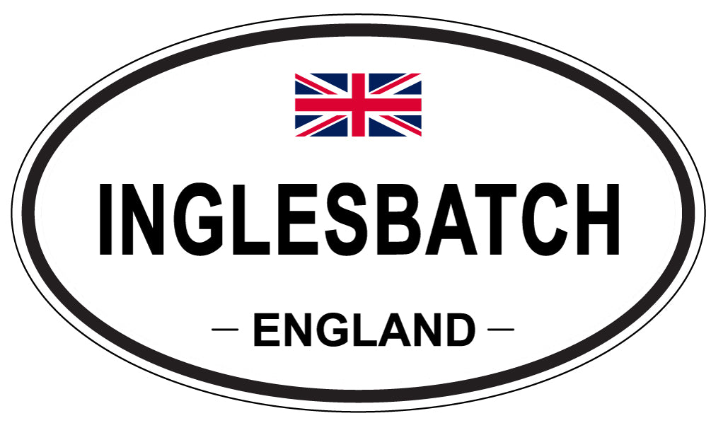 INGLESBATCH, ENGLAND - Oval Sticker