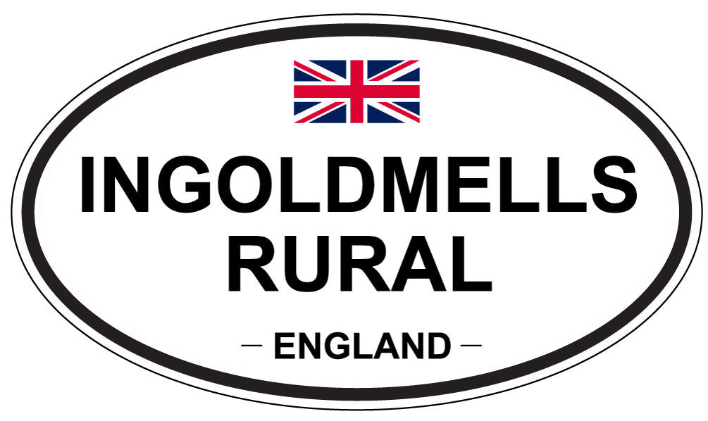 INGOLDMELLS RURAL, England - Oval Magnet