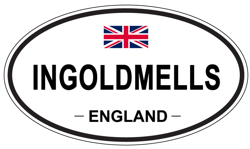 INGOLDMELLS, ENGLAND - Oval Sticker
