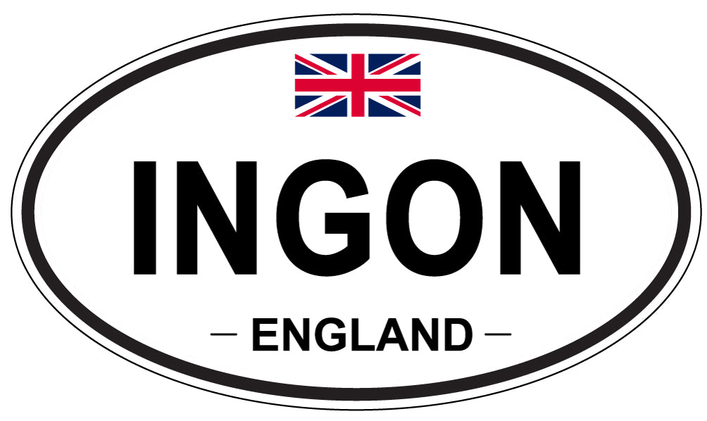 INGON, ENGLAND - Oval Sticker