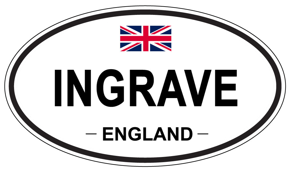 INGRAVE, England - Oval Magnet